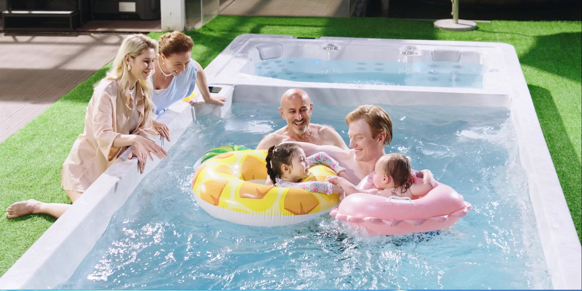 Gezinswelzijn: een zwemspa thuis hebben