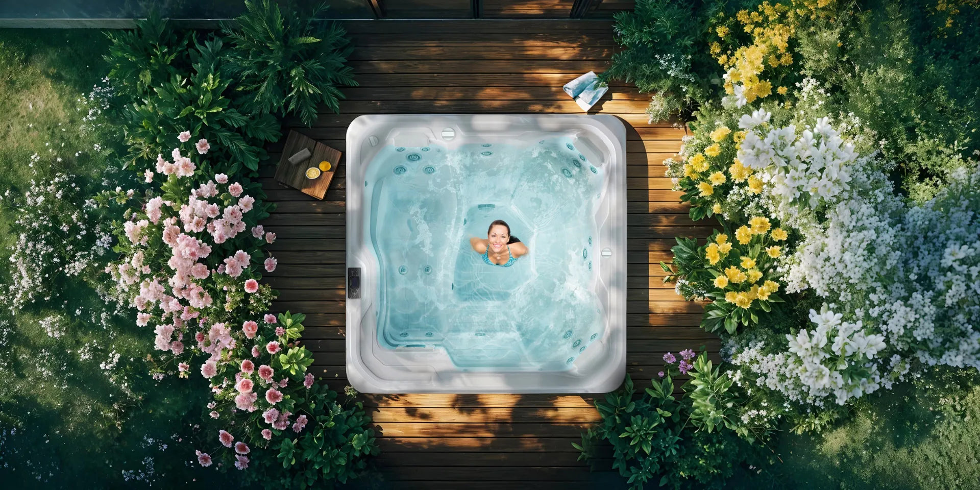 Buitenjacuzzi's voor in de tuin