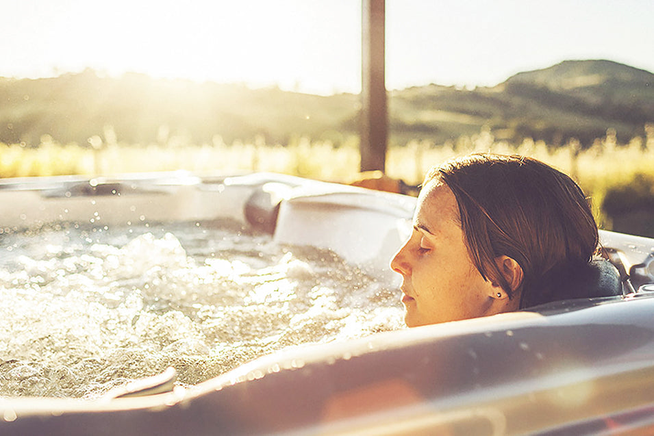 vrouw in spa