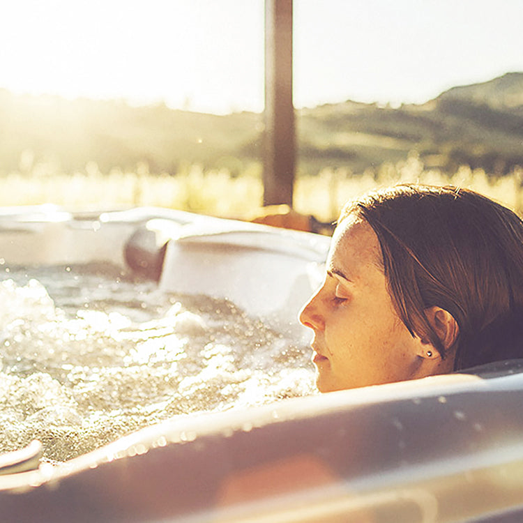 vrouw in spa