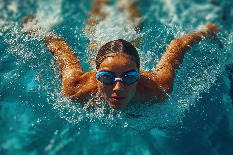 woman swimming