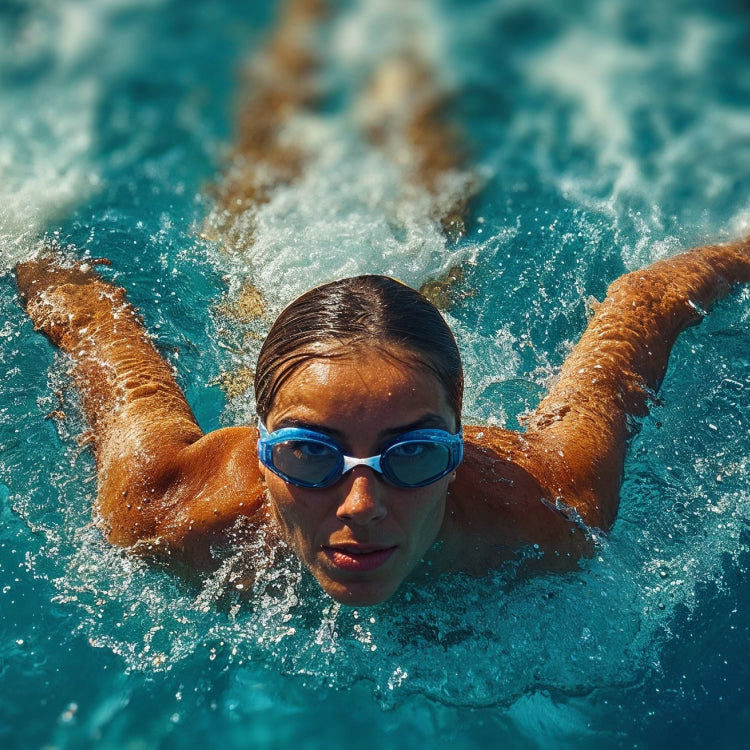 woman swimming