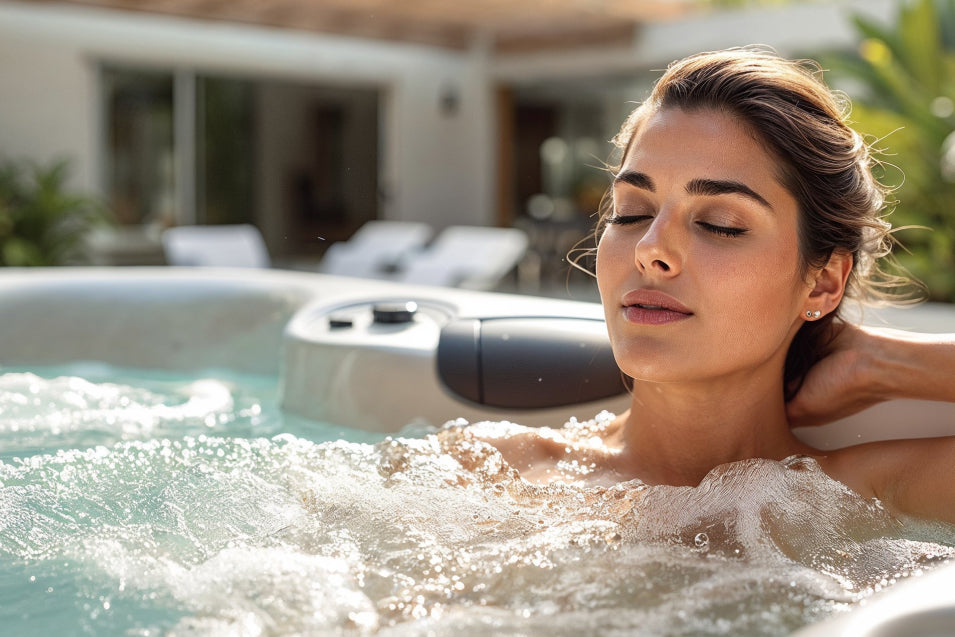 girl enjoying in spa