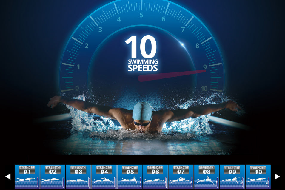 10 swimming speeds